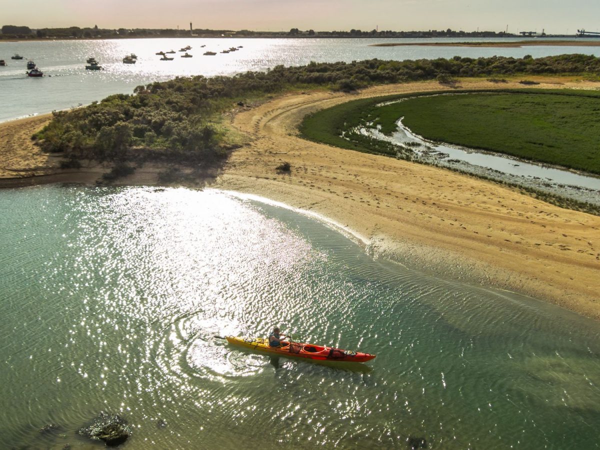Kayak sur l'estuaire de l'Orne
