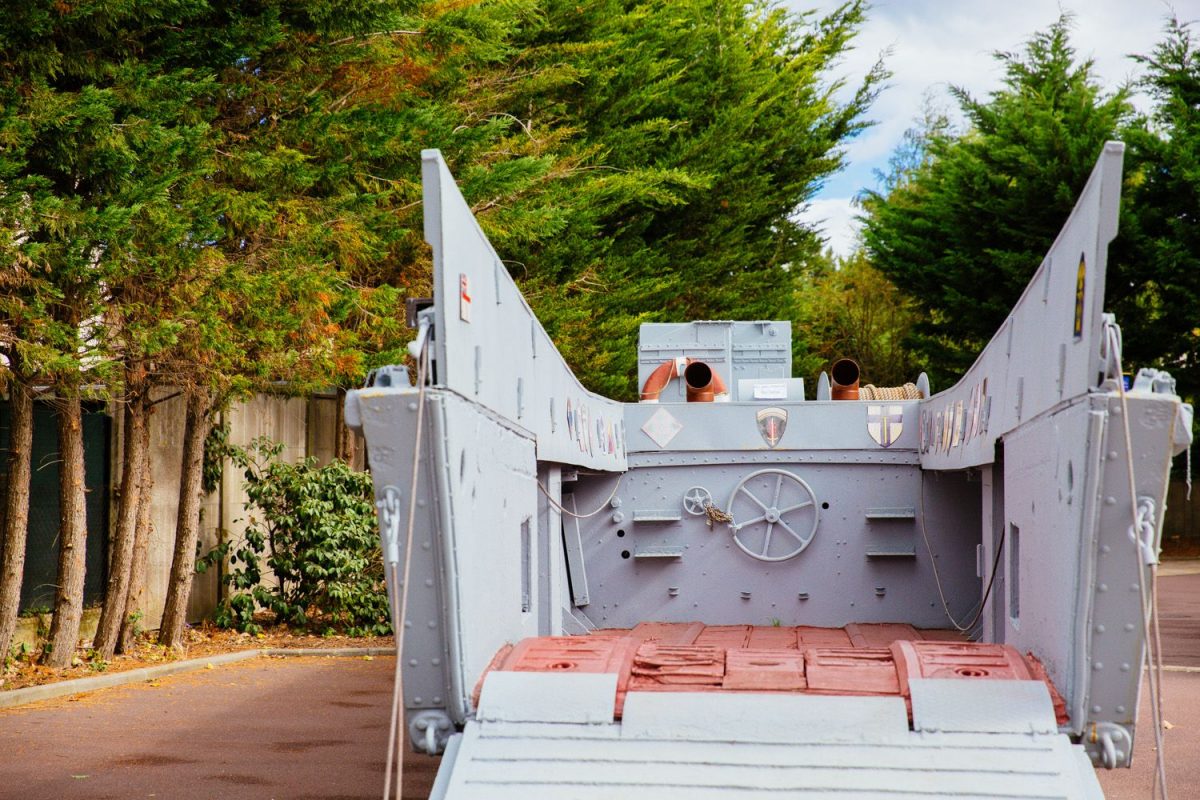 Barge du Débarquement au musée du Grand Bunker à Ouistreham