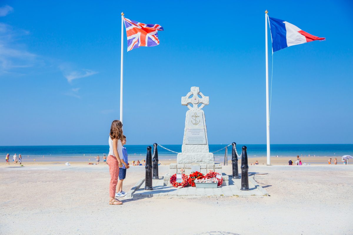 Monument Sword beach, Colleville, Hermanville, Caen la mer , Normandie