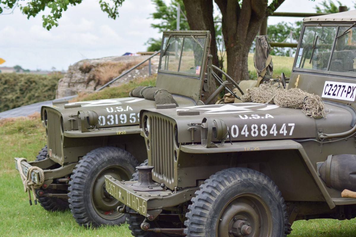 Jeep Américaines pendant les festivités du D-Day Festival