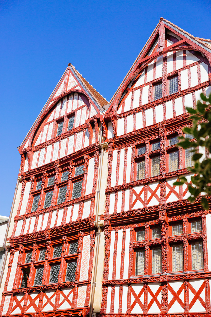 Maisons à pans de bois à Caen