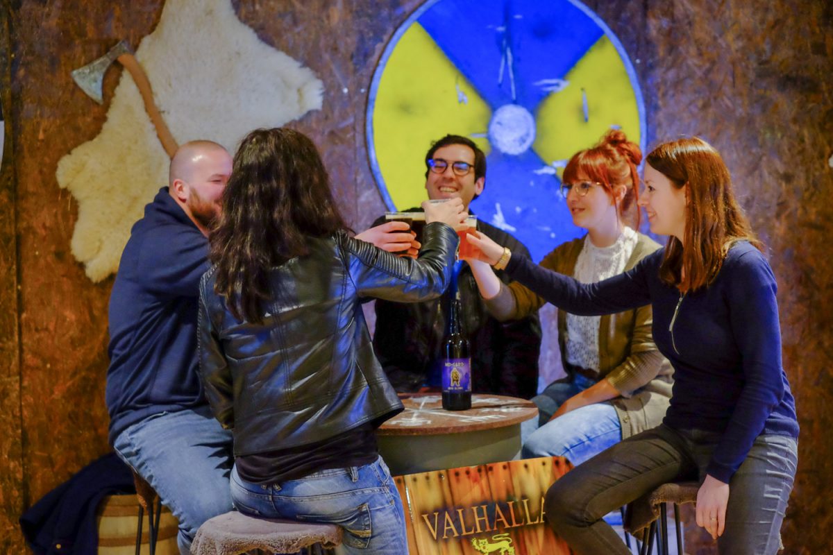 Sortie entre amis au bar à haches le Valhalla