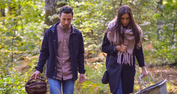 Cueillir des champignons en forêt
