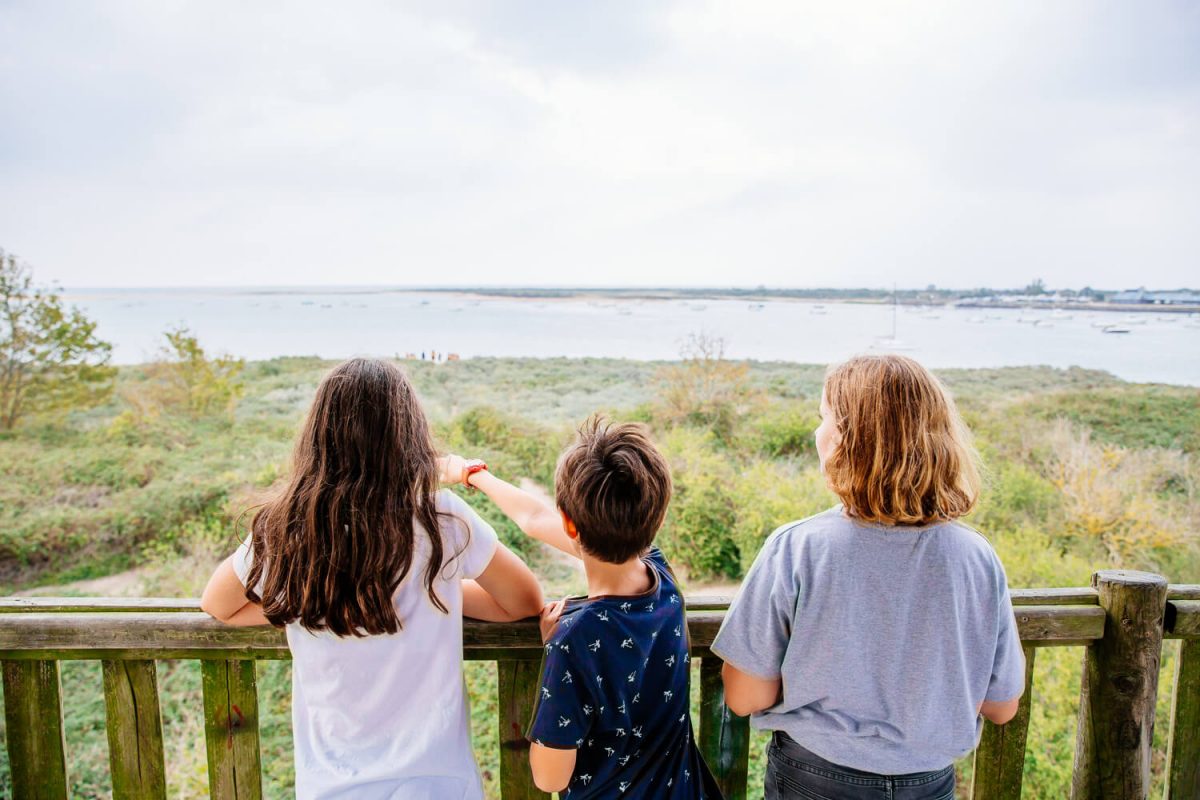 Enfants à la Pointe du Siège à Ouistreham
