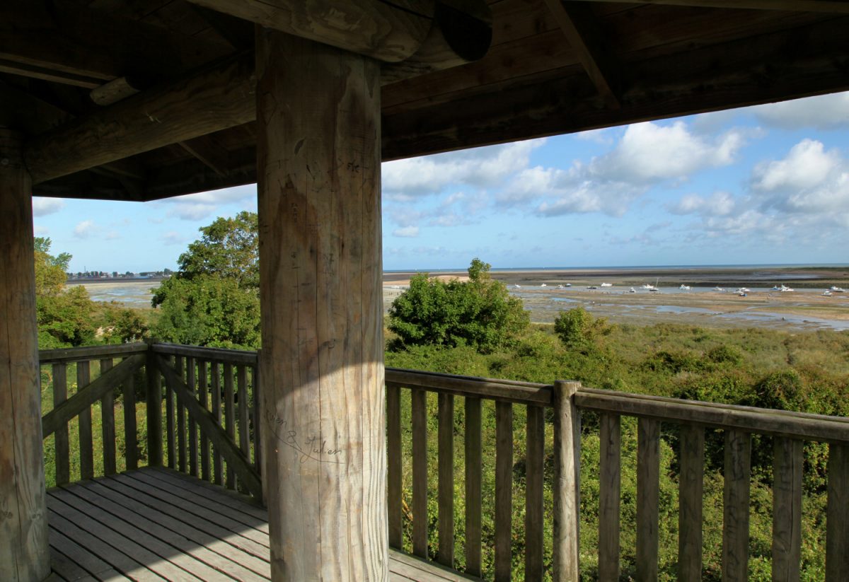 Vue de l'Observatoire de la Pointe du siège à Ouistrehaml
