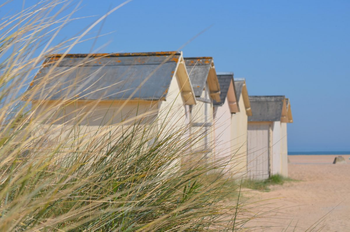 Cabines de plage à Ouistreham