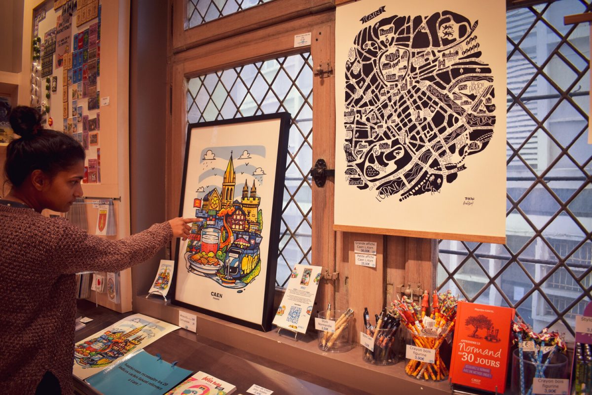 Boutique de l'Office de Tourisme de Caen