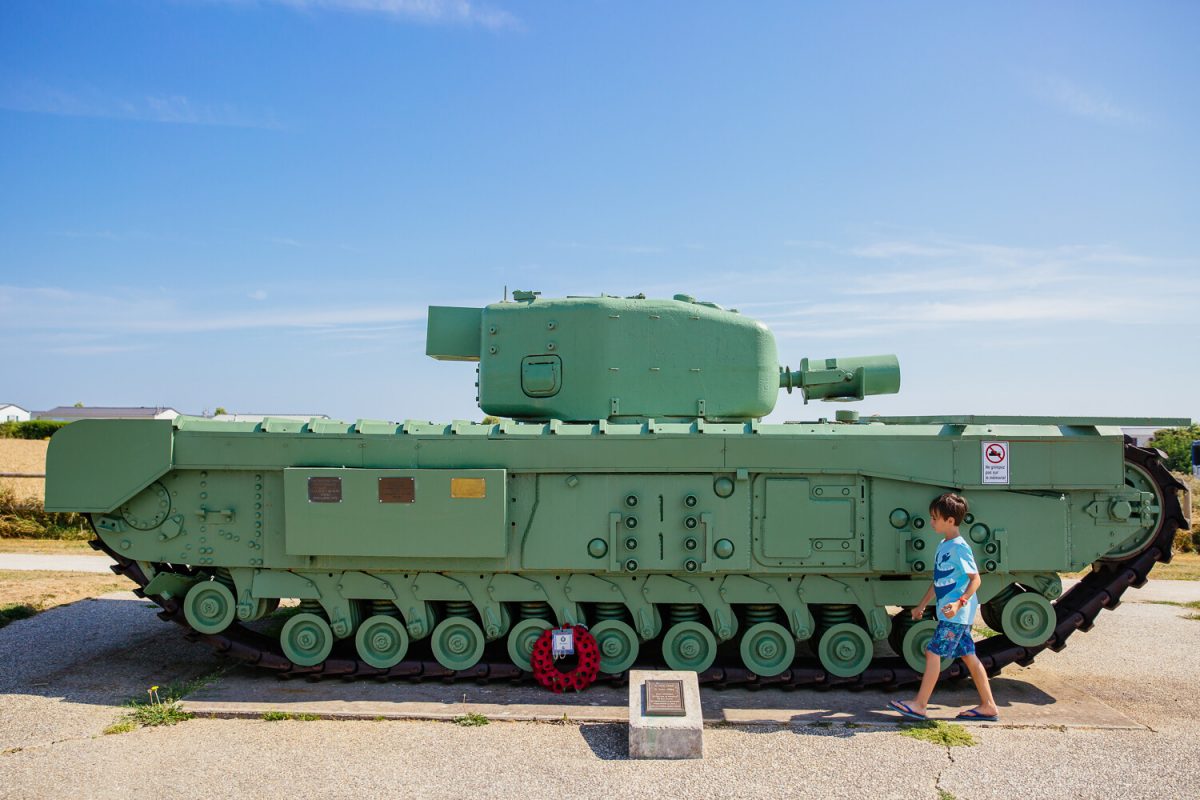 Char Churchill à Lion sur mer