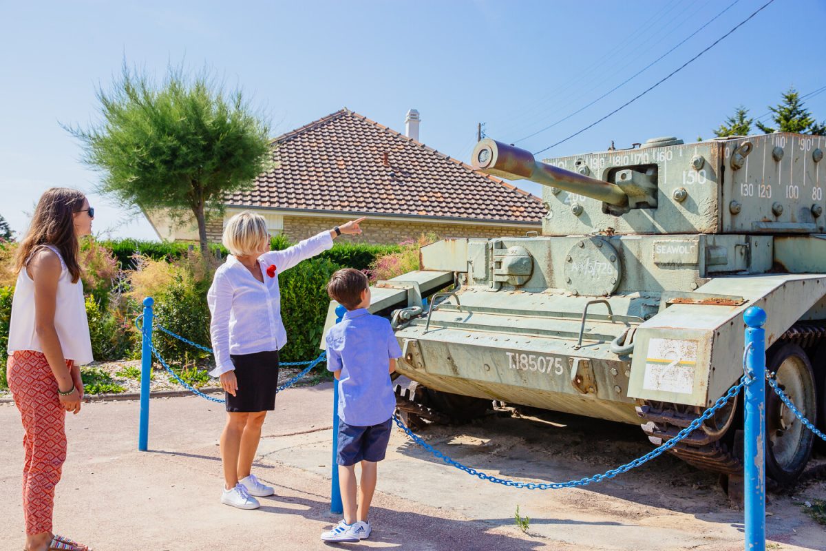 Char Centaur à Hermanville sur mer