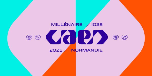 Logo millénaire Caen 2025