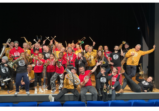 Concert de fin de stage du Right On Brass Band avec Suck Da Head