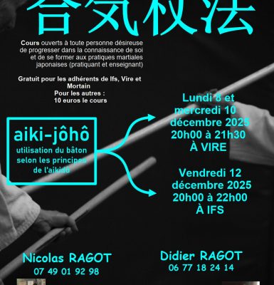 Stage arts martiaux traditionnels japonais – aiki-joho