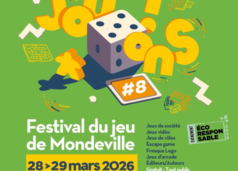 Visuel festival du jeu Jouons Mondeville