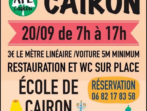 Vide grenier Cairon