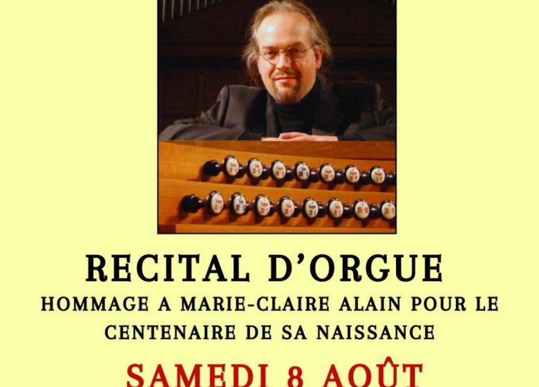 Festival autour de l&rsquo;orgue : récital Erwan Le Prado « Hommage à Marie-Claire Alai