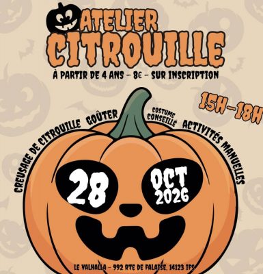 Atelier citrouille au Valhalla
