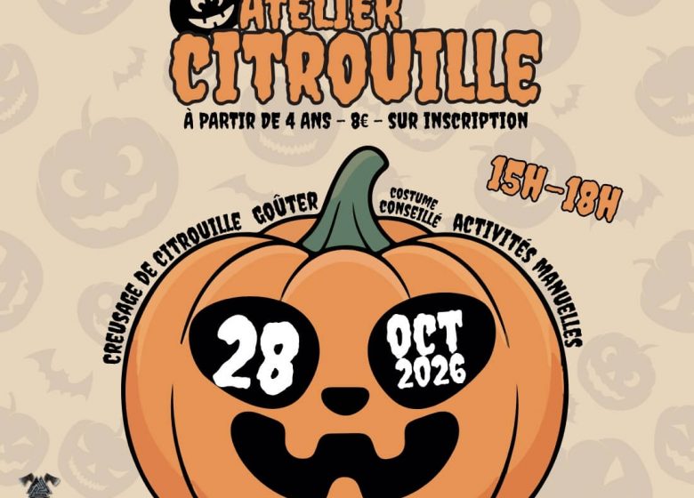 Atelier Citrouille enfant 28 oct 2026