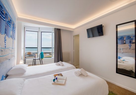 Chambre twin vue mer