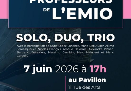 Concert des professeurs de l’EMIO