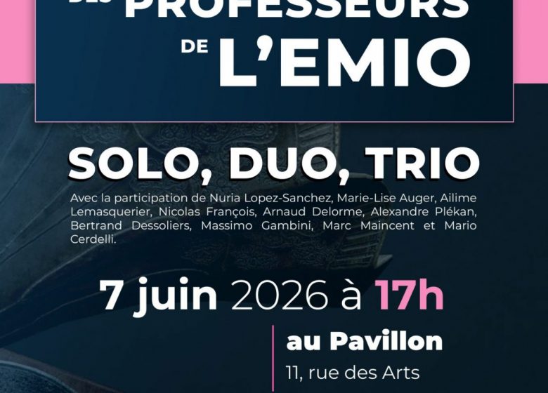Concert des professeurs de l’EMIO