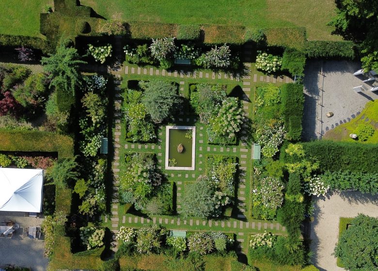 Le jardin blanc vu du ciel