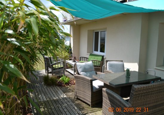 La terrasse côté jardin