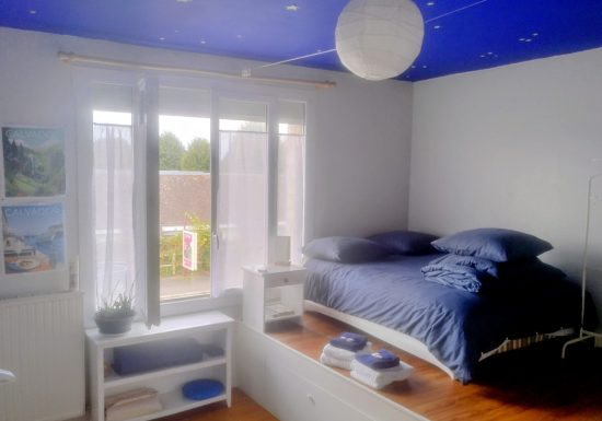 Chambre lit n°1 sur estrade