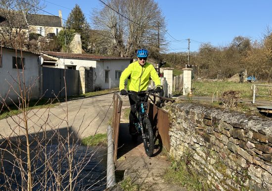 Trott’in Caen passage d’une passerelle