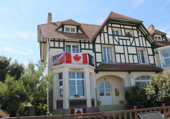 La maison canadienne ou Canada house à Juno beach