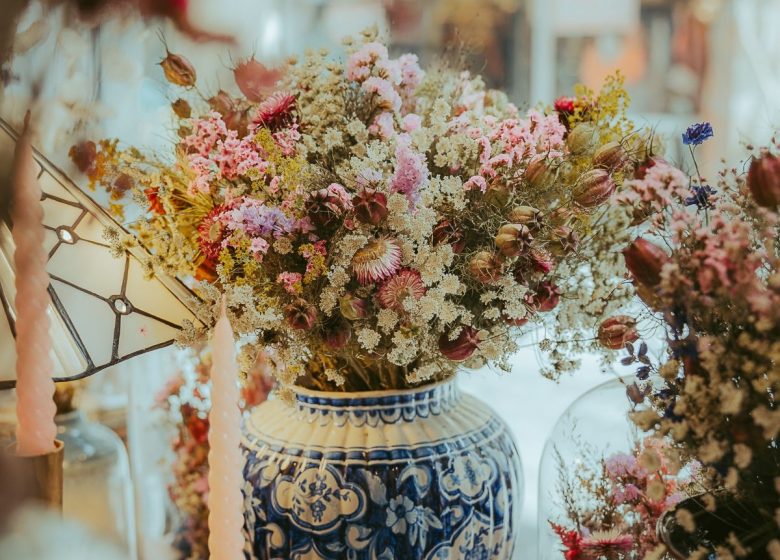 Atelier fleurs séchées avec la ferme florale Fleurs de la Clarté en Normandie