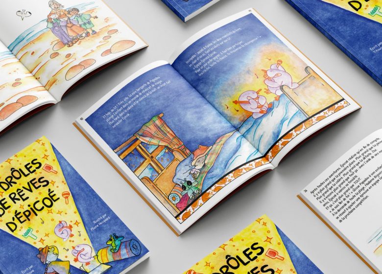 Mock Up livre Les drôles de rêves d&rsquo;Épicoé