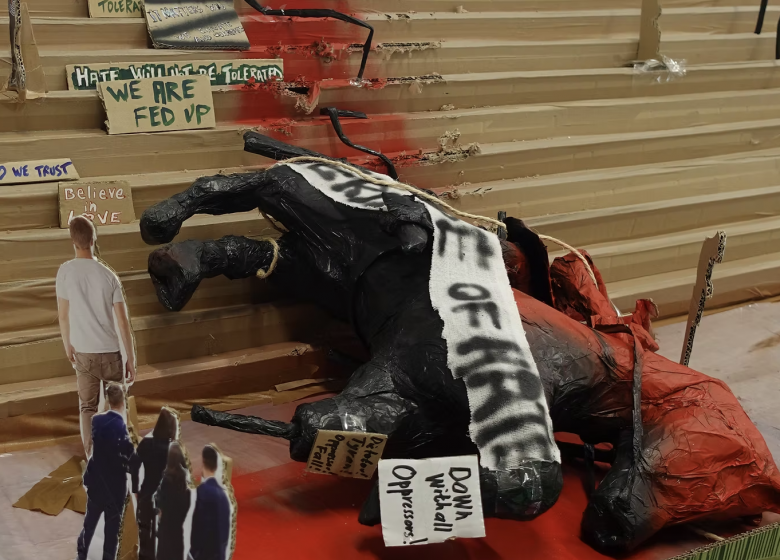 Model for a Monument (detail), technique mixte, 2024 © Thomas Hirschhorn