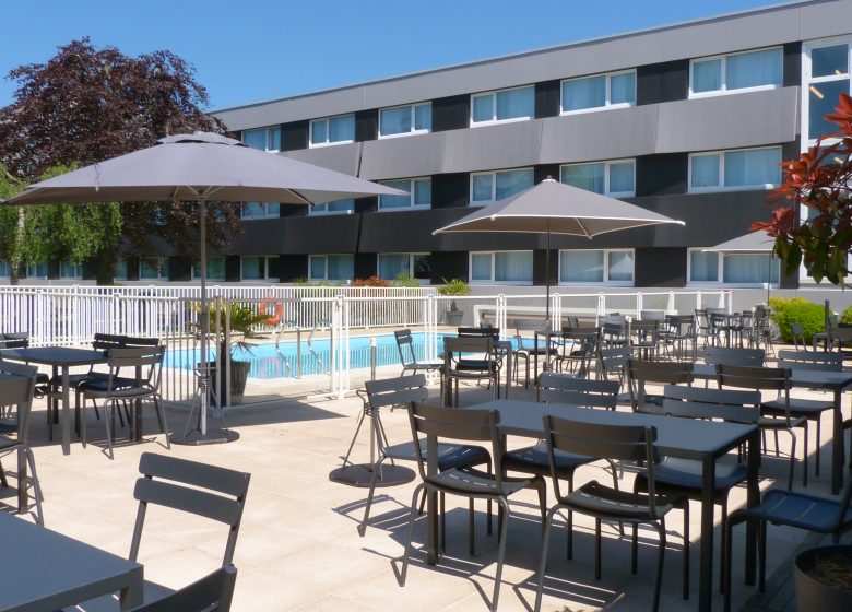 Terrasse du Novotel Caen-Cote de Nacre