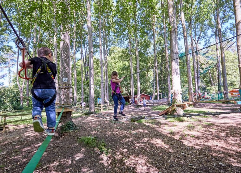 Parcours rose slackline