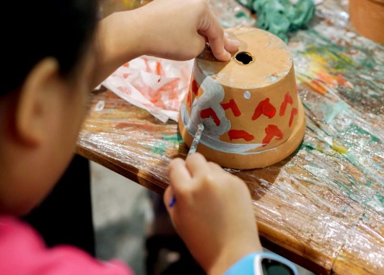 Peinture sur pot