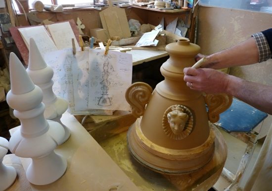 Poterie du Mesnil de Bavent, décoration pot