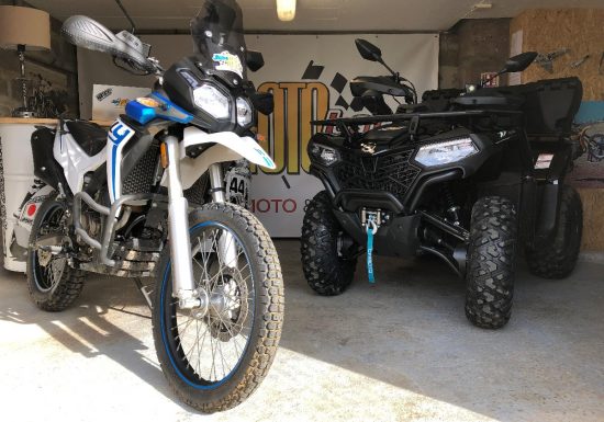 Quad et moto