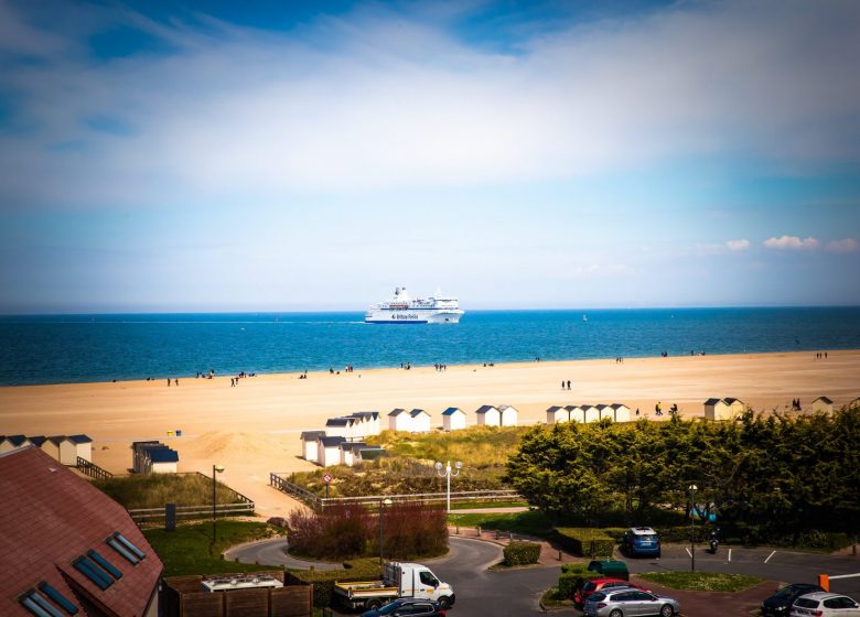 vue des chambres de l'Hôtel Villa Andry Ouistreham