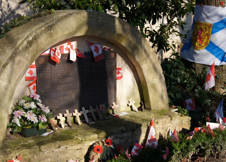 Mémorial canadien derrière l'abbaye d'Ardenne près de Caen