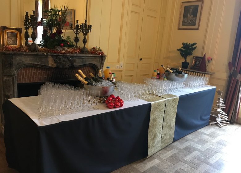 chateau-de-rots-Salle Jaune - Buffet