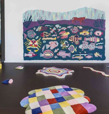 Réalisation d’une fresque avec Joanna Calderwood