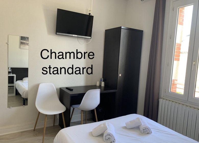 Chambre standard Hôtel Le Cosy Riva Bella Ouistreham Normandie