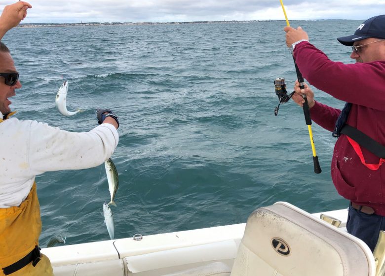 Sortie pêche en mer Le Poséidon Ouistreham Normandie