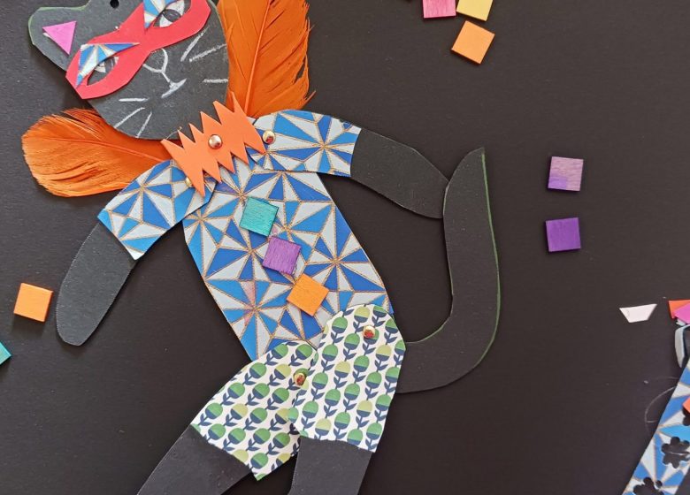 Atelier Famille – Les animaux se déguisent – pantin articulé