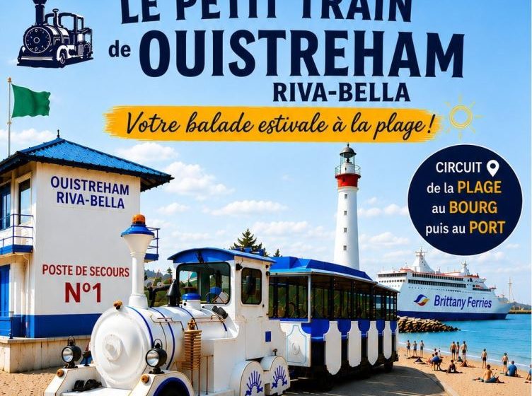Petit train touristique de Ouistreham Riva Bella en Normandie