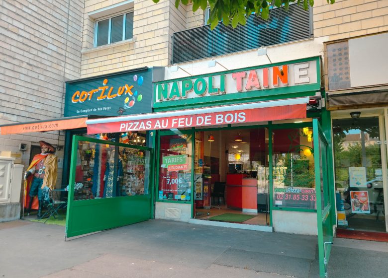 Façade de la Pizzeria La Napolitaine à Caen en Normandie