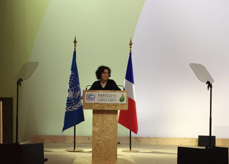 prompteur conf cop21 Lucia Arribas Solutions Prompteur