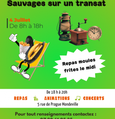 Sauvages sur un transat : vide greniers et soirée festive