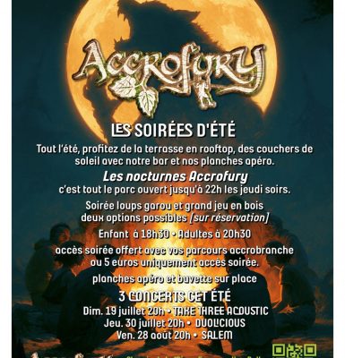 Soirées d&rsquo;été à Accrofury